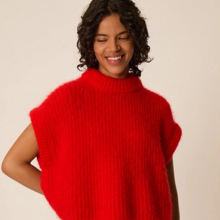 Pull DES PETITS HAUTS Alize Rouge