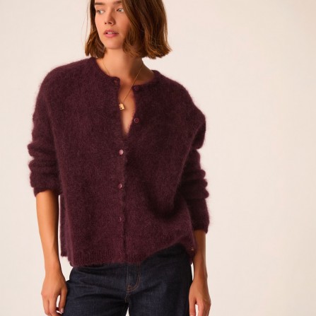 Gilet DES PETITS HAUTS Bea Prune