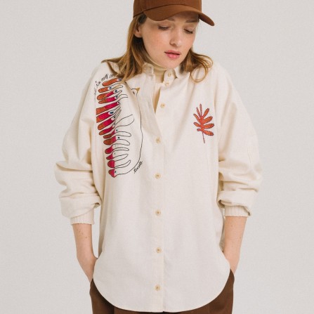 Chemise TINSELS Faune Higge Ecru