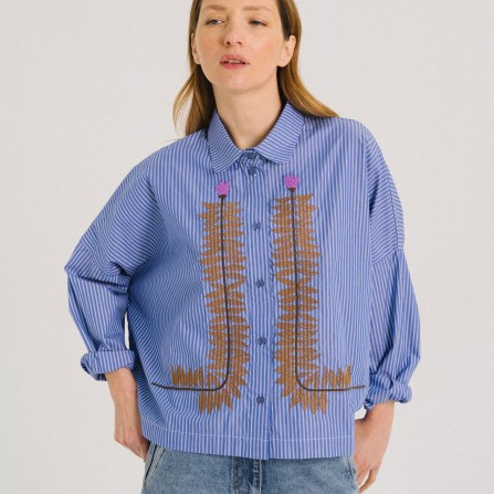 Chemise TINSELS Wood Kate Indigo