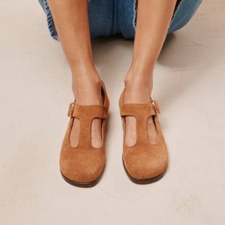 Ballerines ODAJE Opal Suede Ambre