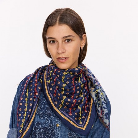 Foulard STELLA FOREST Bengal Bleu
