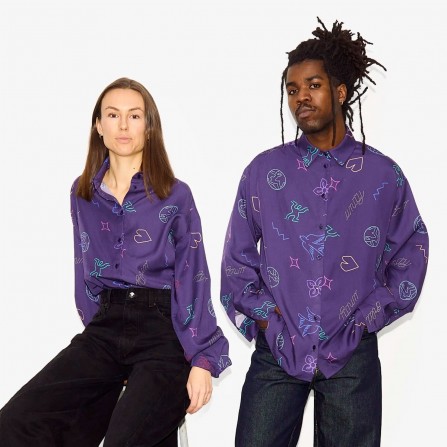 Chemise WOP Disco Unity Dark Purple