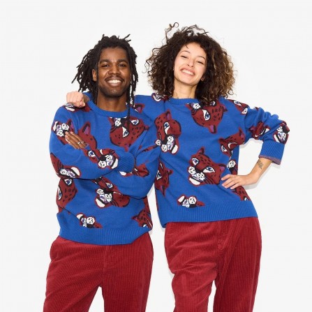 Sweat WOP Poppy Panthers Royal Blue