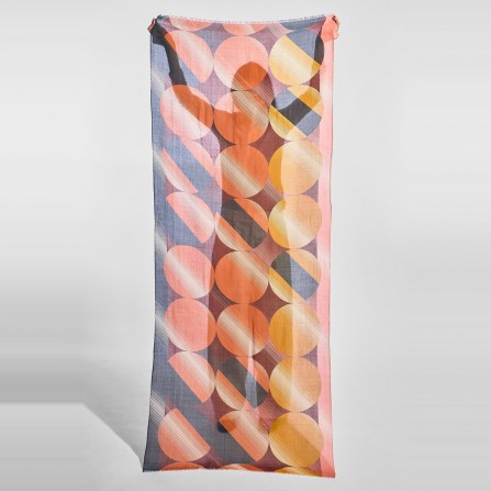 Foulard MA POESIE Anaphore Ocre