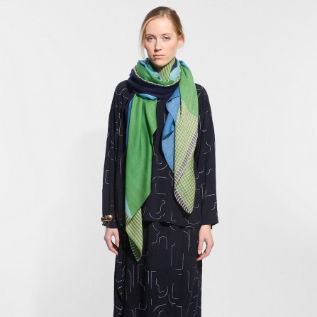 Foulard MA POESIE Surface Vert