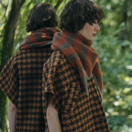 Foulard MA POESIE Triangle Fjord Wood