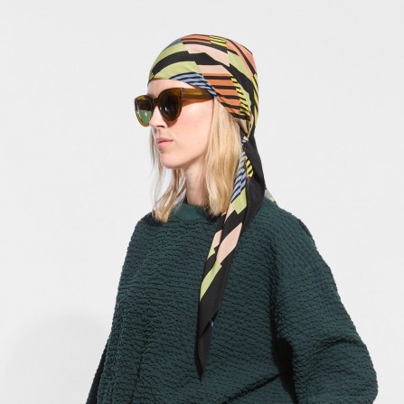 Foulard MA POESIE Triangle Noe Sauge