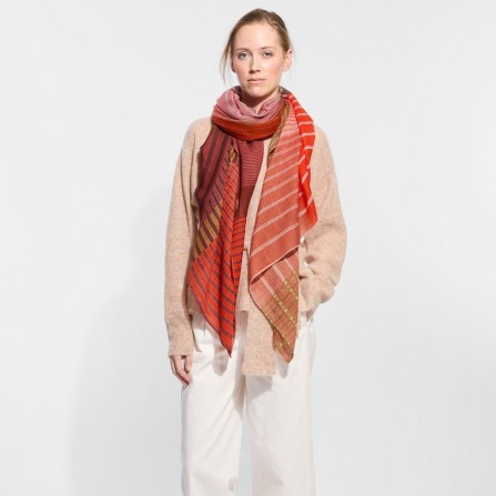 Foulard MA POESIE Vibrant Rose Wood