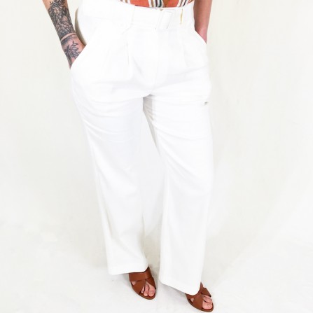 Pantalon LA PETITE FRANCAISE Paisible Ecru