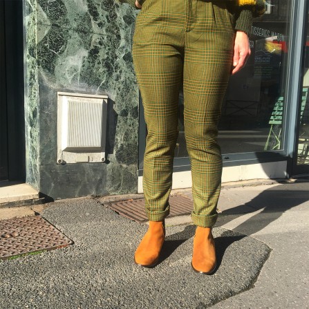 Pantalon HOD Peter Pan Green Check